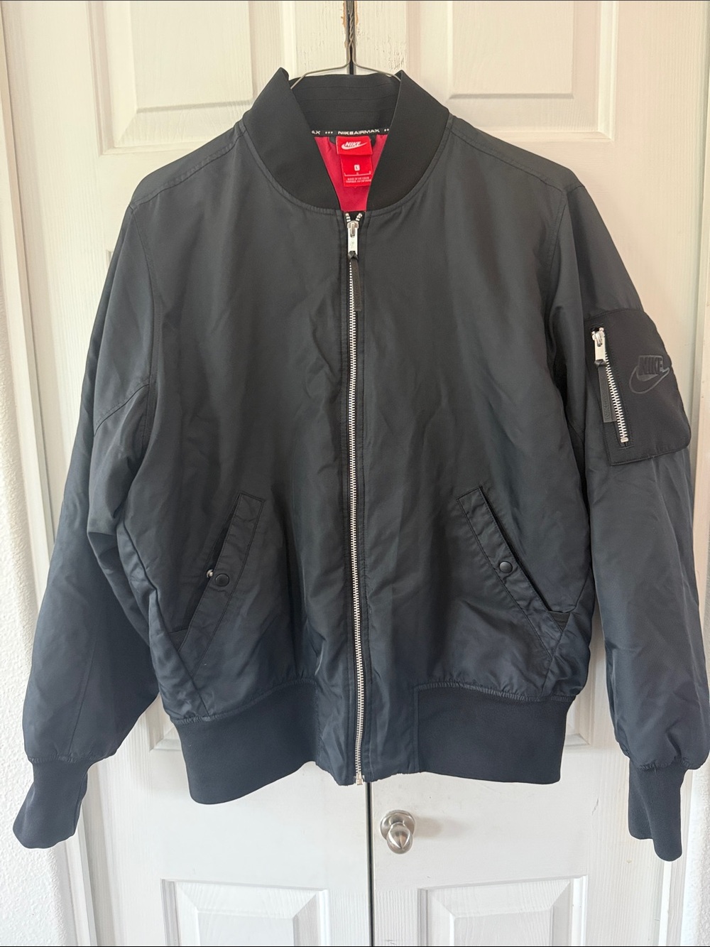 Nike Air Max Tech Black Bomber Jacket